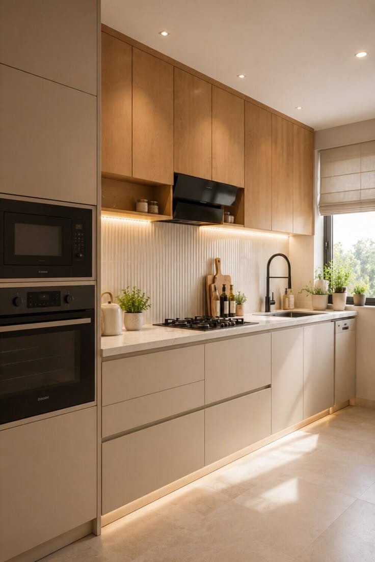 Straight kitchen
